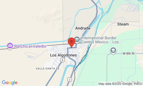Google map image of our location in 16 de Septiembre 390  Vicente Guerrero, B.C.